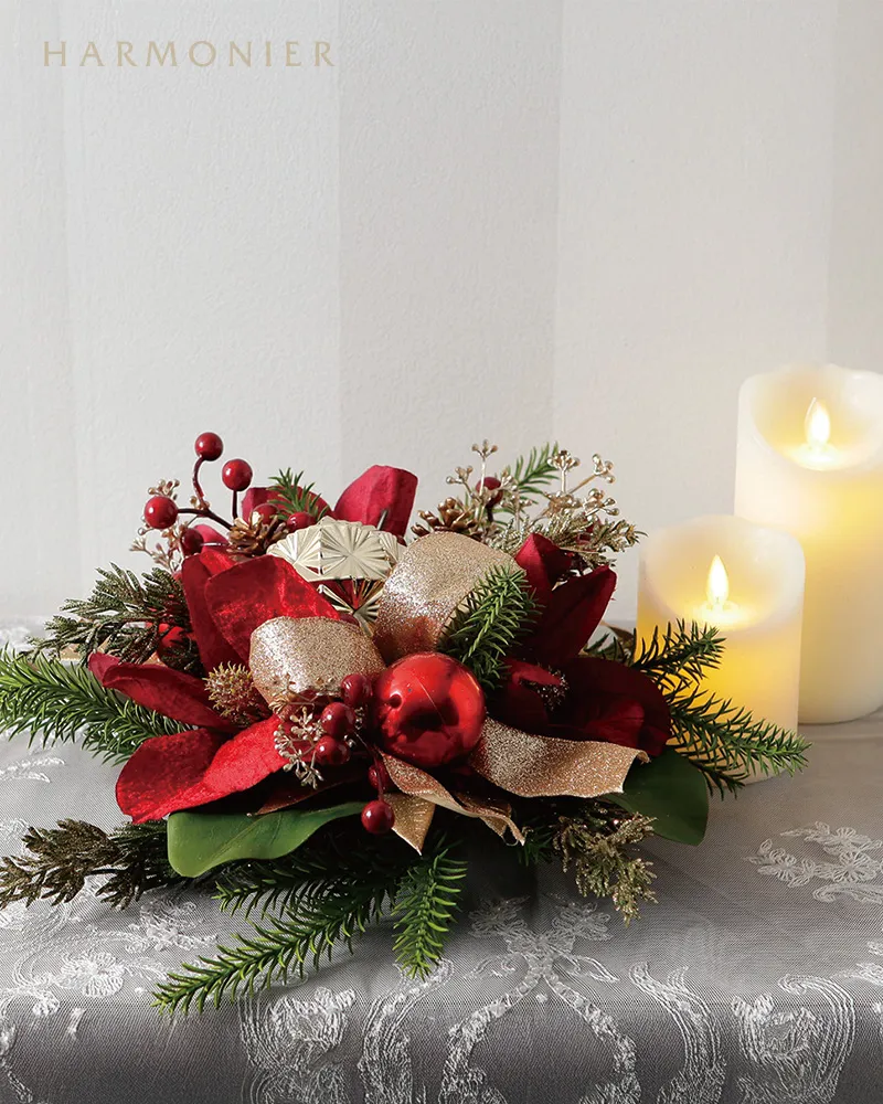 レッドマグノリアクリスマススワッグ60cm｜クリスマス雑貨の通販