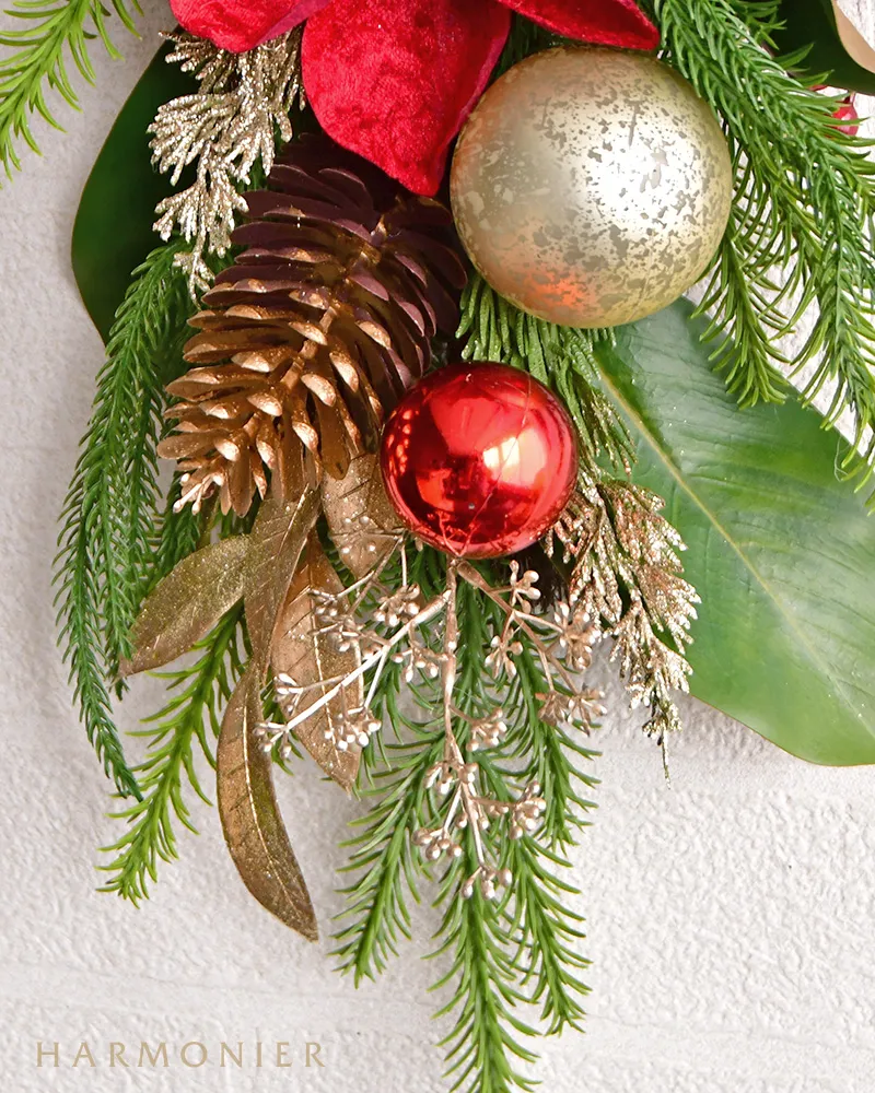 専用　クリスマス　スワッグ　レッド　2点 楽天市場】○クリスマスススワッグ・レッド クリスマスリース