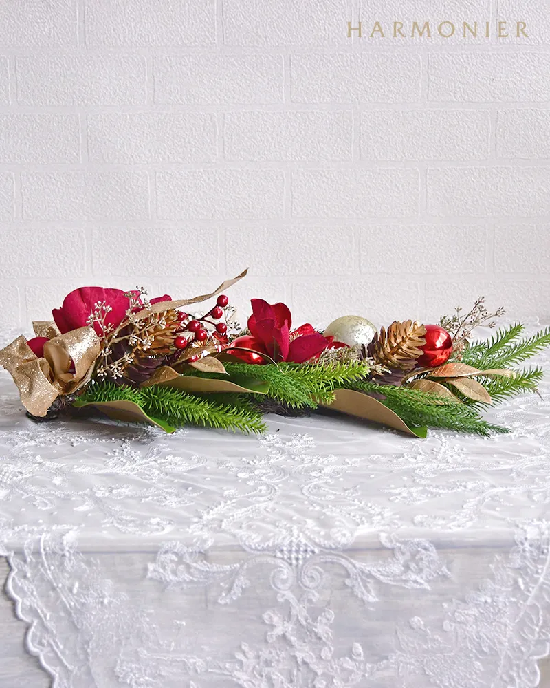 レッドマグノリアクリスマススワッグ60cm｜クリスマス雑貨の通販