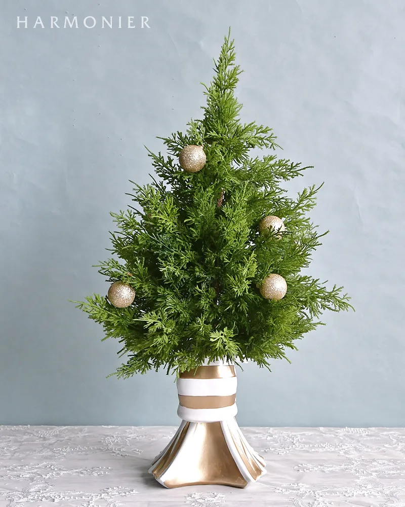 リボンベースクリスマスツリー65cm｜クリスマス雑貨の通販 ハルモニア