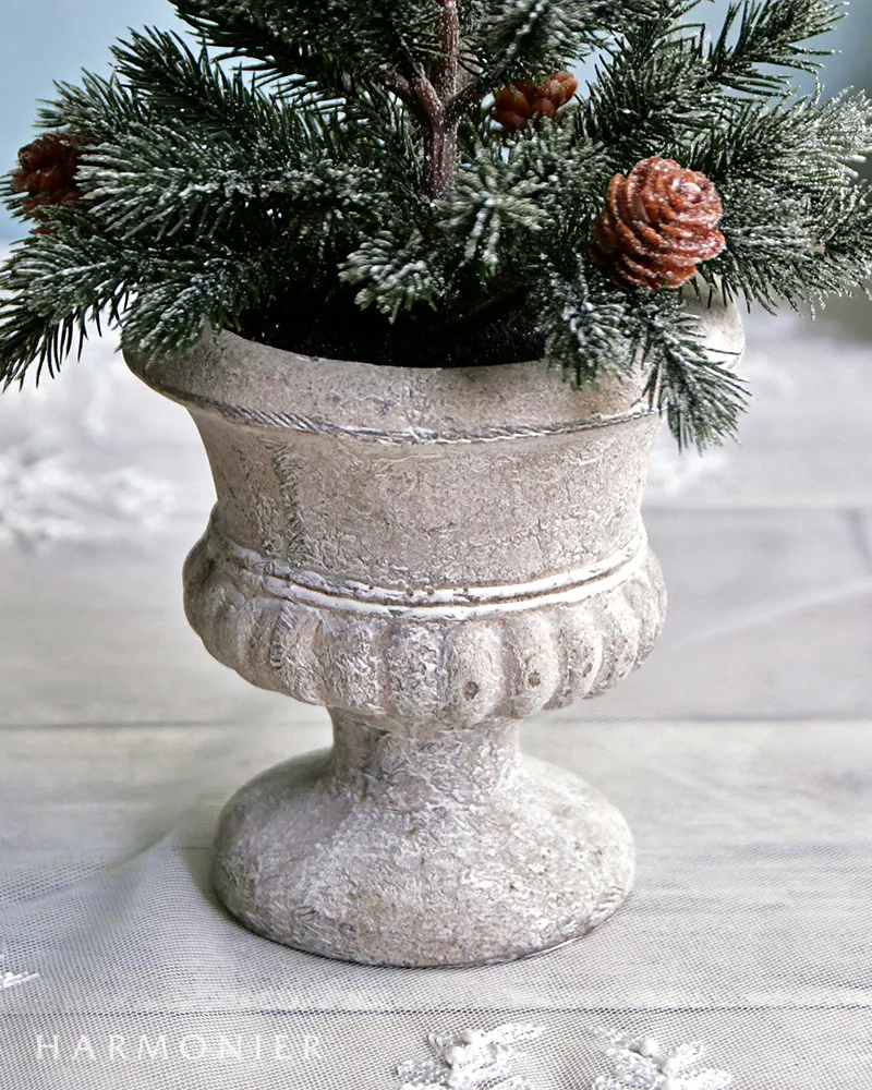 シャビーエレガントポットツリーS 40cm｜クリスマス雑貨の通販