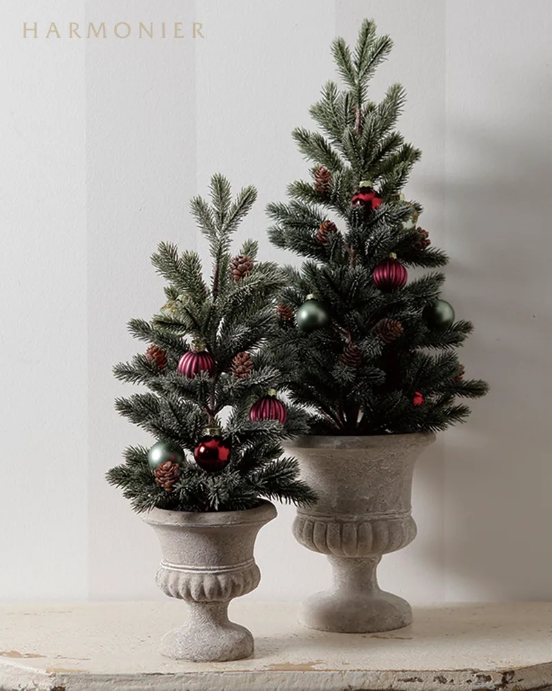 エレガントポットクリスマスツリー 180cm 幅広タイプ シャビーエレガントポットツリーS 40cm｜クリスマス雑貨の通販