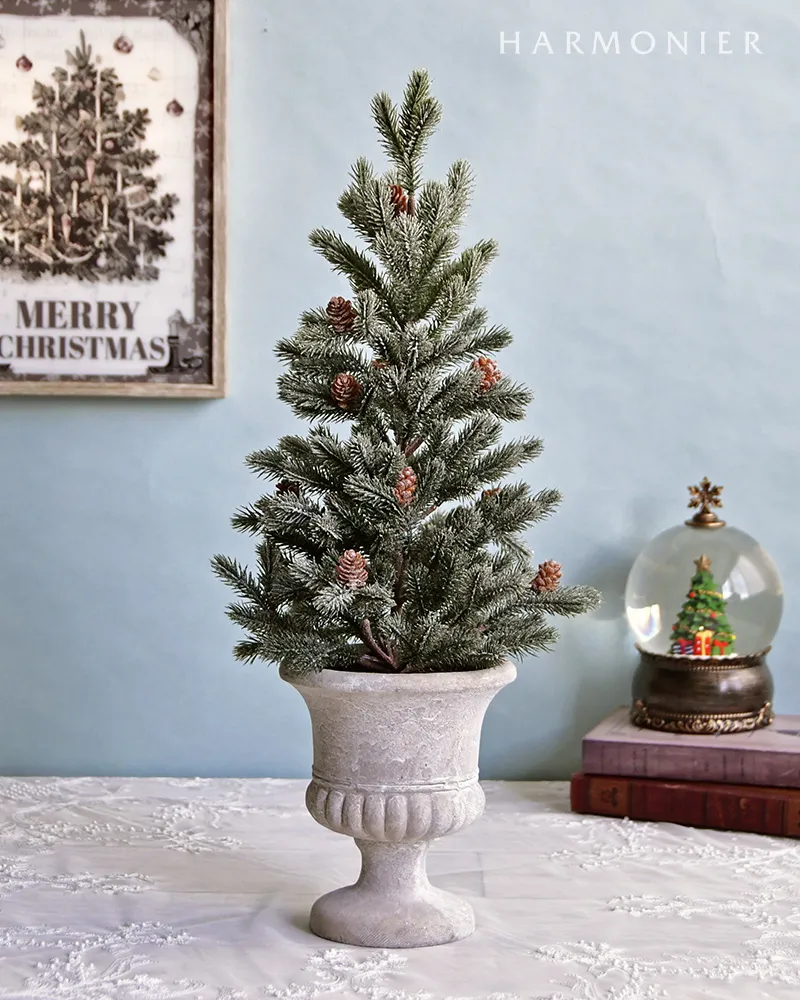 シャビーエレガントポットツリーL 53cm｜クリスマス雑貨の通販