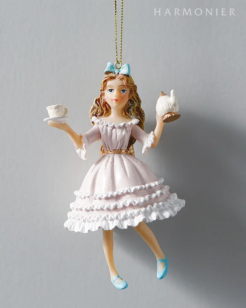 ワンダーラビットティーカップミニスノードーム（レッド/ホワイト