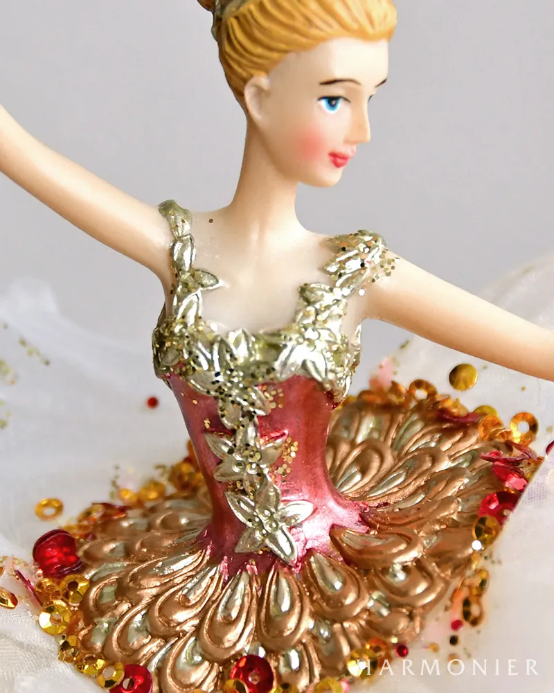 ☆ギルバートクラフト　バレリーナ燭台　ブロンズ　アンティーク　西洋美術品 バレリーナオーナメント/フラワーワルツ｜クリスマス雑貨の通販