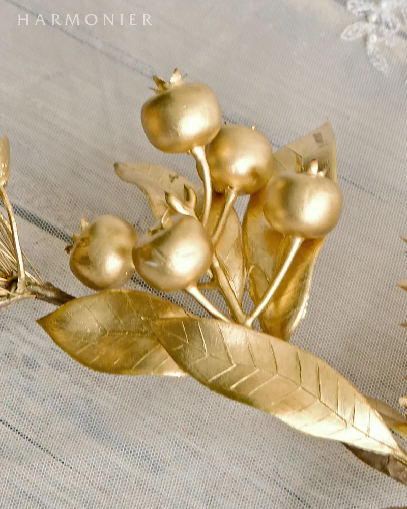 ゴールドボタニックガーランド90cm｜クリスマス雑貨の通販 ハルモニア