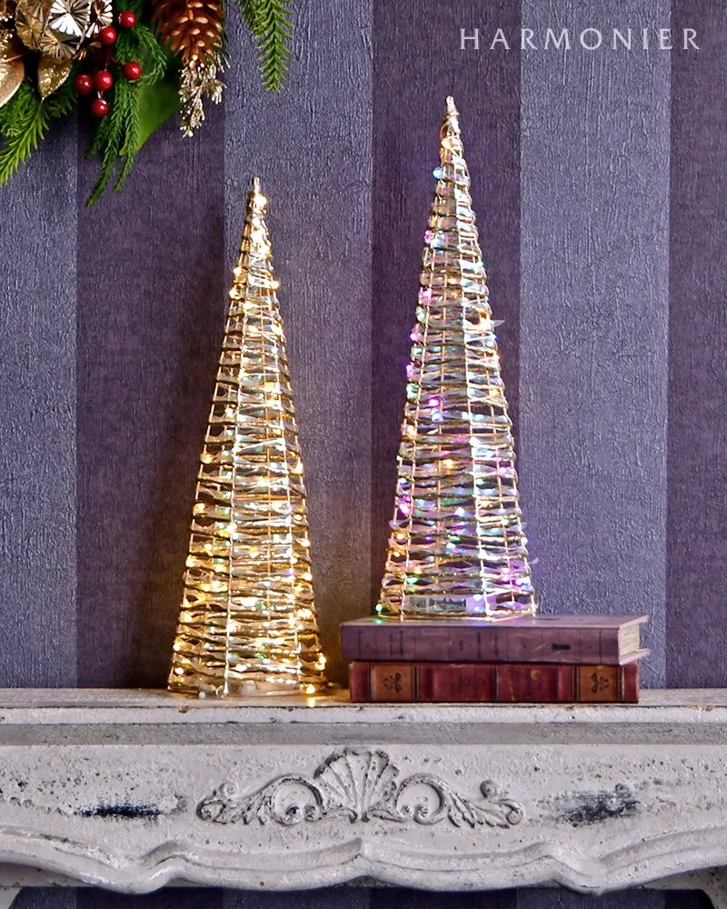 ハルモニア60センチツリー バーガンディポインセチアポットツリー60cm｜クリスマスツリーの