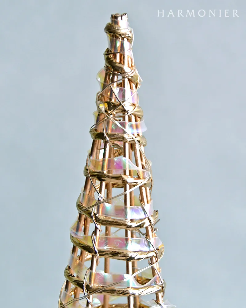 レインボーライトコーンツリーセット/ウォームホワイト60＆40cm