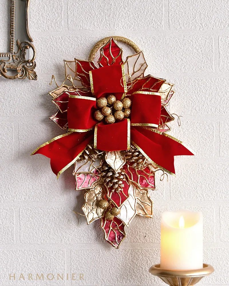 レッドマグノリアクリスマススワッグ60cm｜クリスマス雑貨の通販