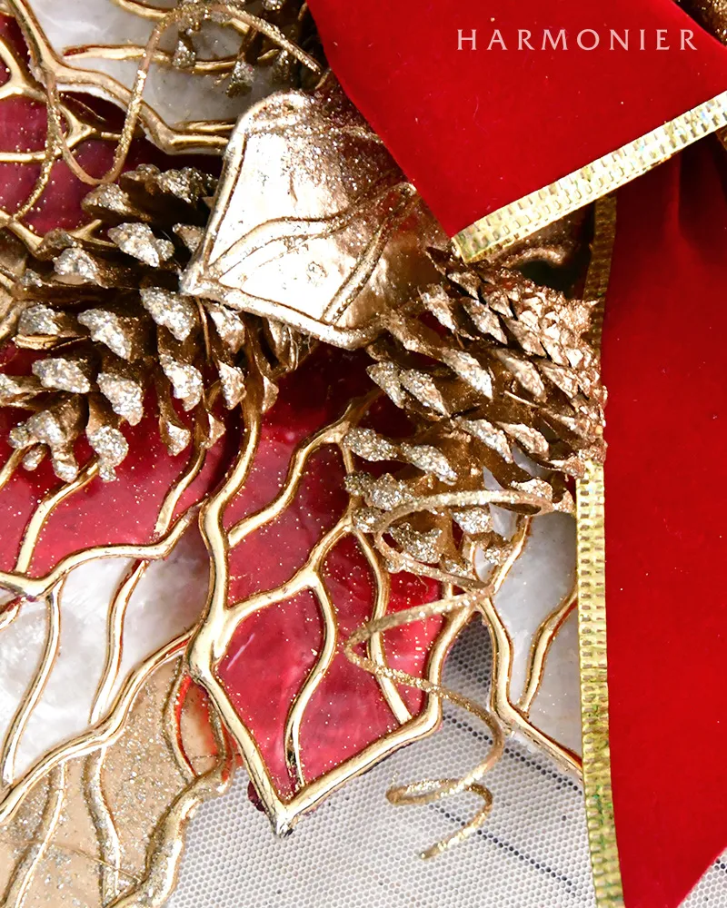 ホーリーリーフカピススワッグドロップ/レッド｜クリスマス雑貨の通販