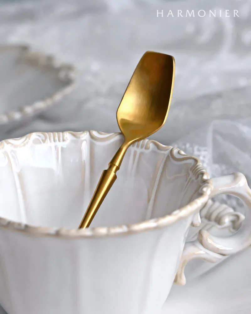 トリートティースプーン/ゴールド ※ステンレス製カトラリー | 輸入雑貨