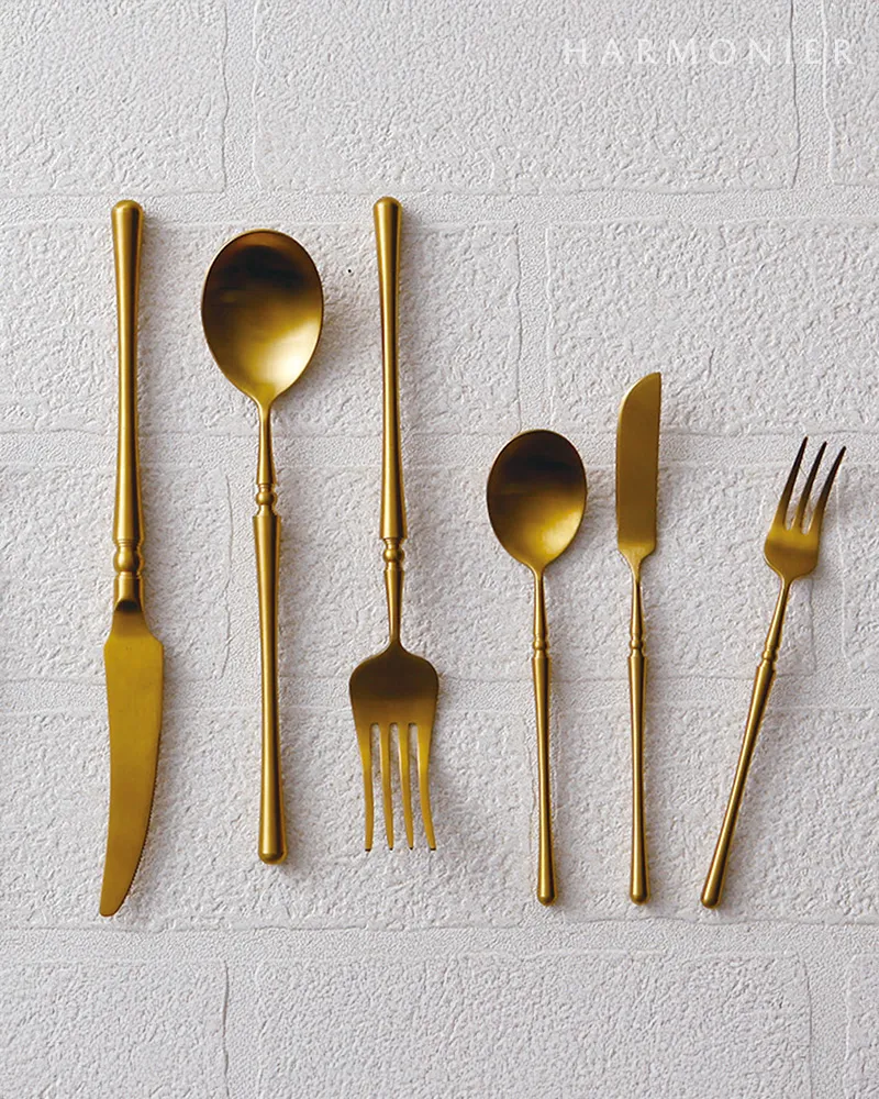 ティアラティーフォーク/ゴールド ※ステンレス製カトラリー | 輸入雑貨