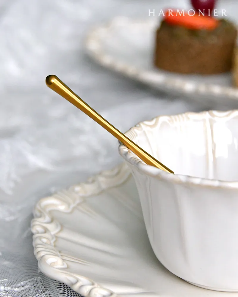 ティアラティースプーン/ゴールド ※ステンレス製カトラリー | 輸入雑貨
