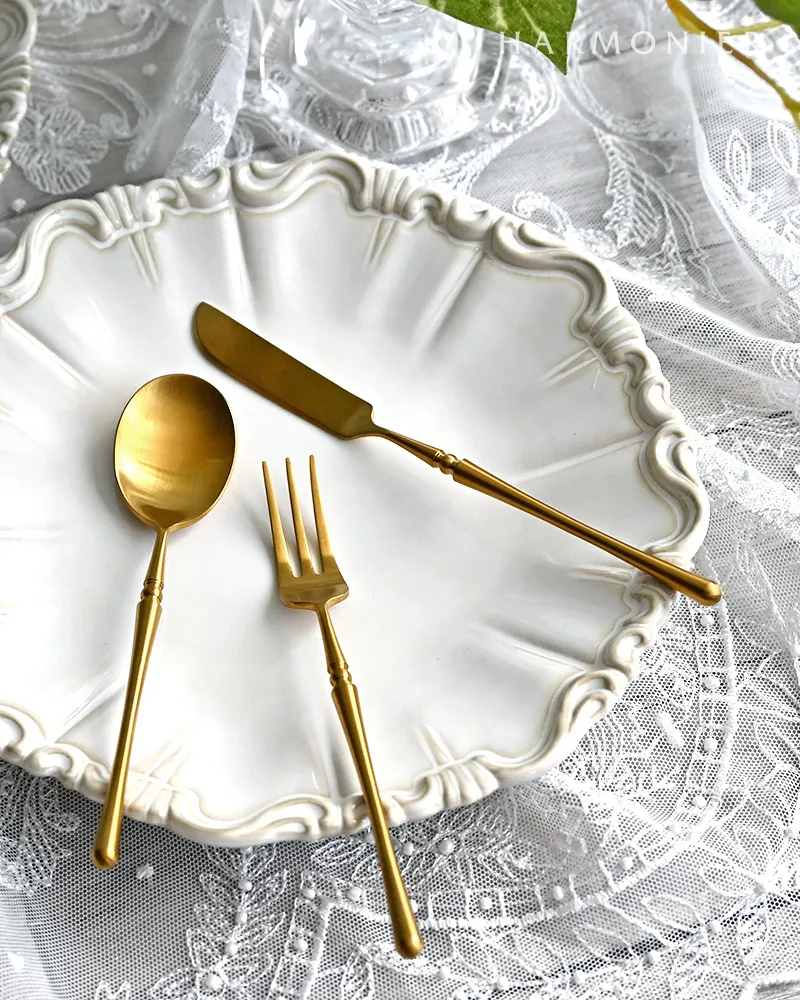 カトラリーフルセット5本入り/ティアラゴールド | 輸入雑貨の通販