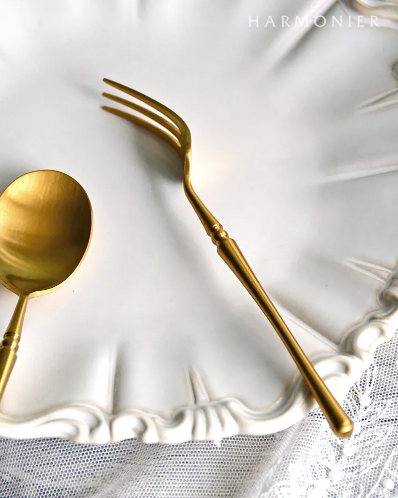 ティアラティーフォーク/ゴールド ※ステンレス製カトラリー | 輸入雑貨