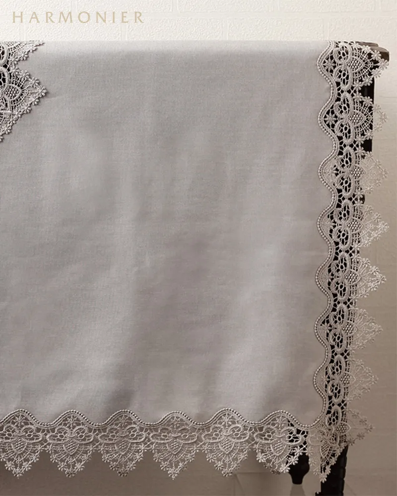 エレガンステーブルクロス/グレージュ150x150cm | 輸入雑貨