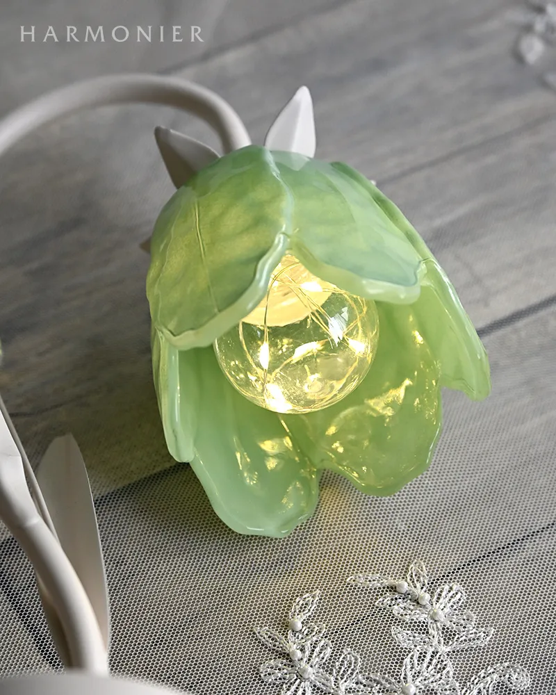 フラワーランプスタンド/ミント※電池・USB仕様（typeｰCコード付属