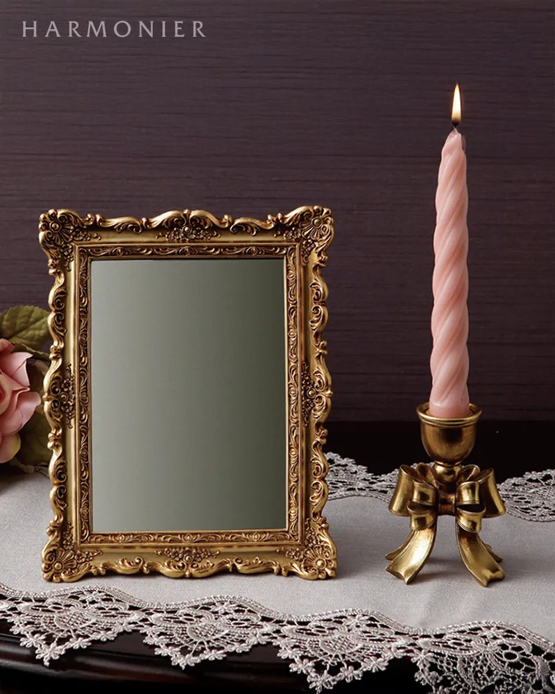 ベルサイユリボンキャンドルホルダーゴールド | 輸入雑貨・クリスマス