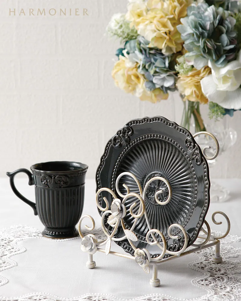 ローズプレートスタンド/アイボリー | 輸入雑貨・クリスマス雑貨の通販