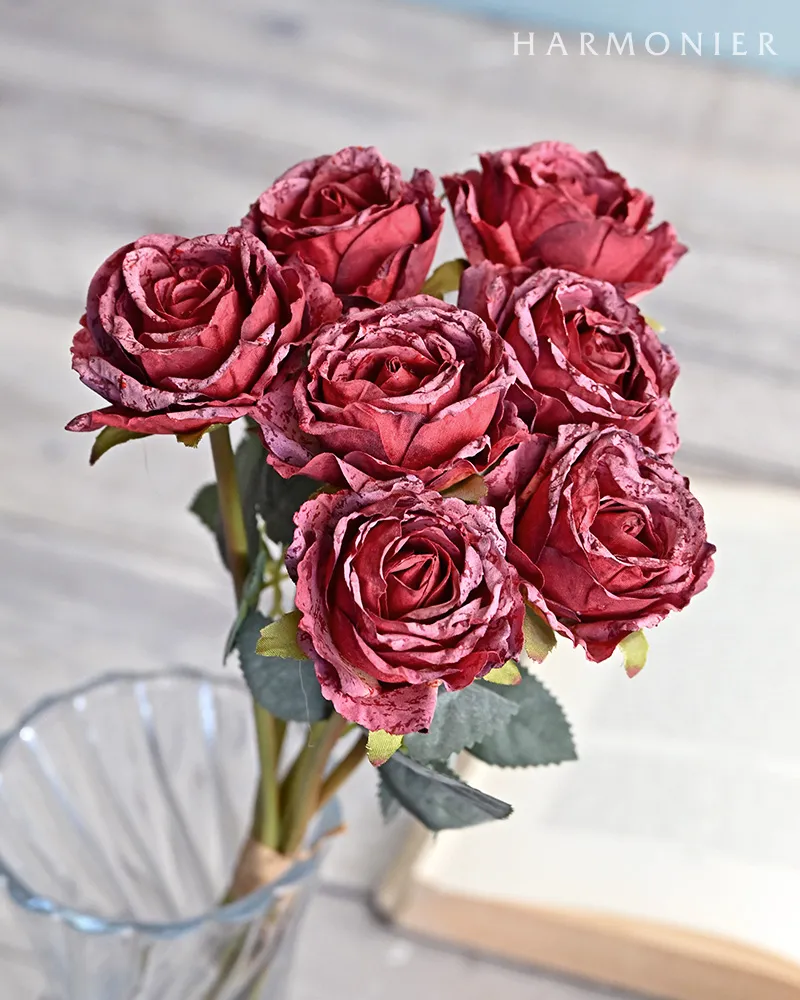 クラシックローズブーケ/レッド（7本入り） | 輸入雑貨の通販