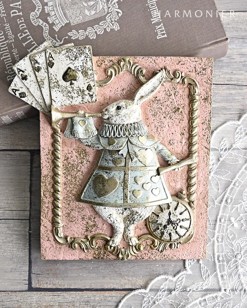 ワンダーランドラビットウォールピース/パステルピンク | 輸入雑貨の