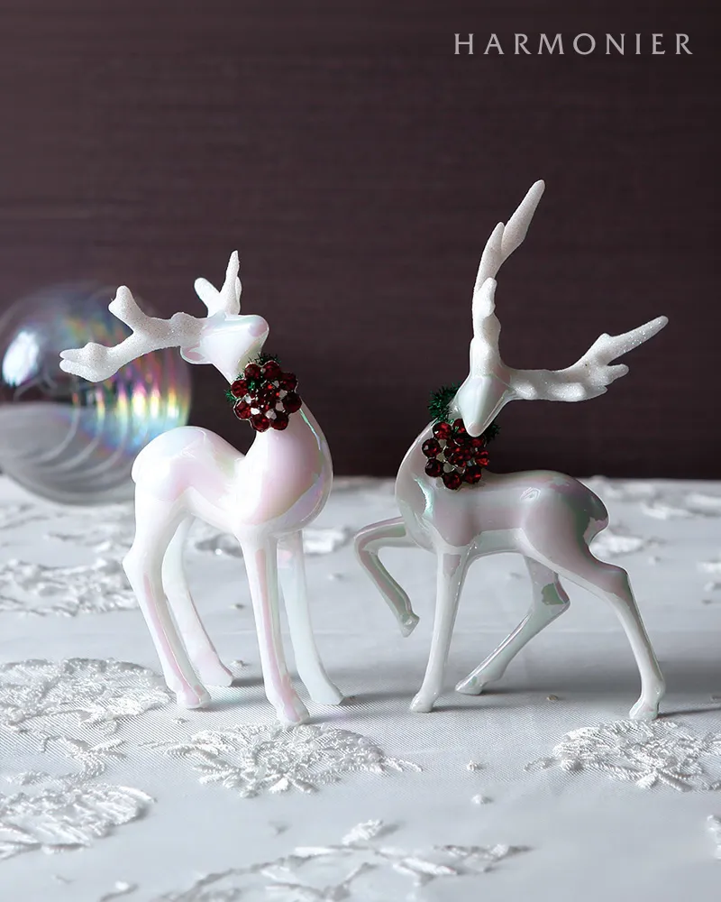 アクリルトナカイセット/ミルキーイリッドレッド｜クリスマスグッズ