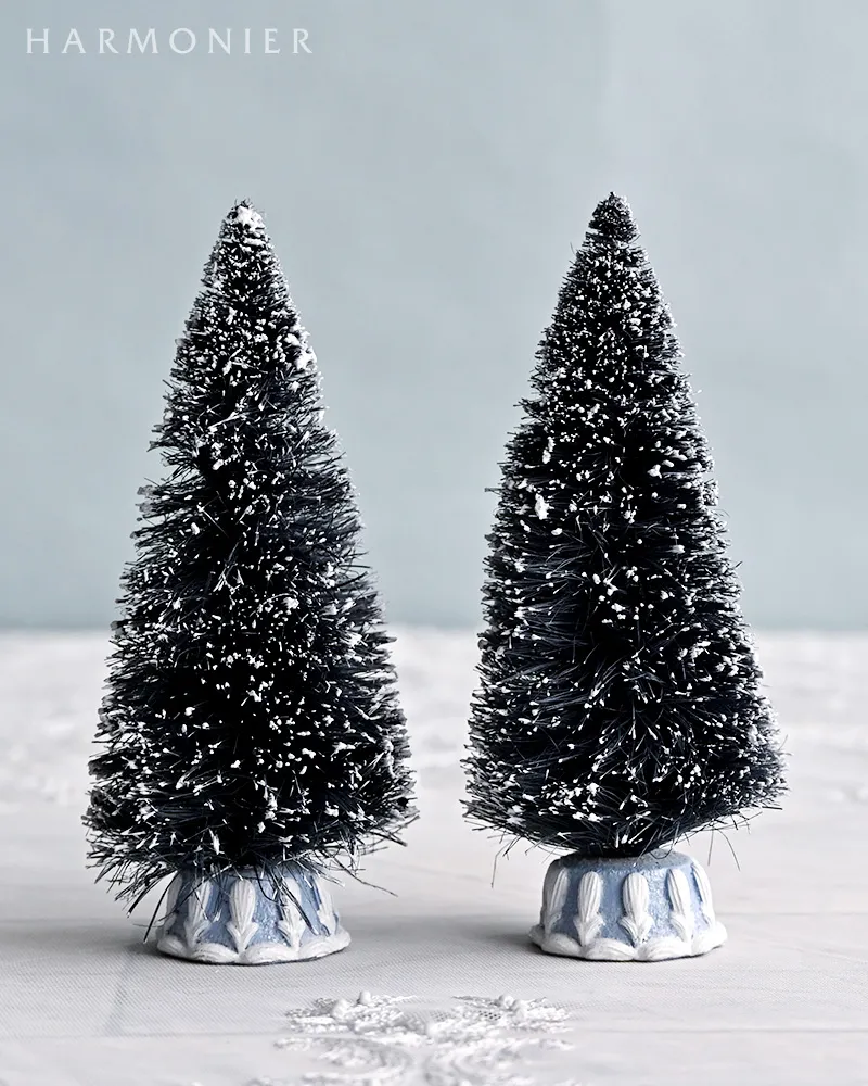 ウィンターブルーミニチュアビレッジ5点セット｜クリスマスグッズ