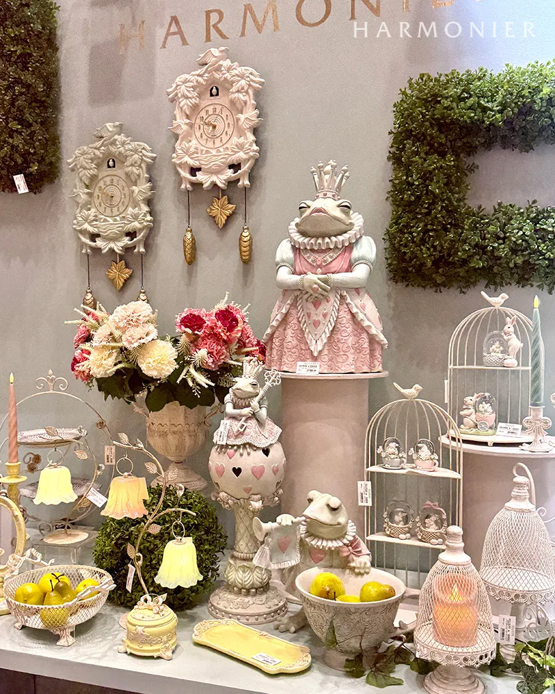 シャビーホワイトバードケージシェルフ2段 | 輸入雑貨の通販ハルモニア