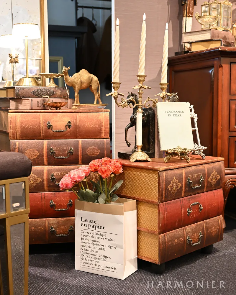 アンティークブックチェストL/40x60cm｜輸入雑貨の通販 | 輸入雑貨の