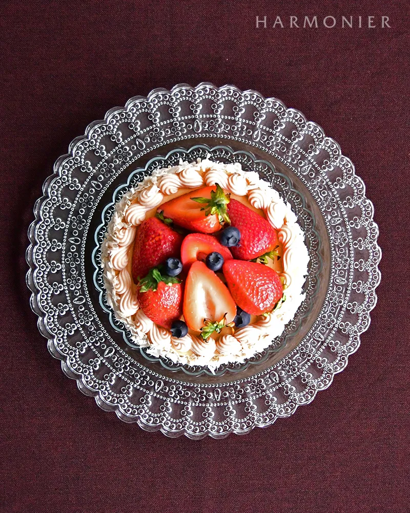 クリアレースガラスプレートL 28cm/トルコ製｜輸入食器・雑貨の
