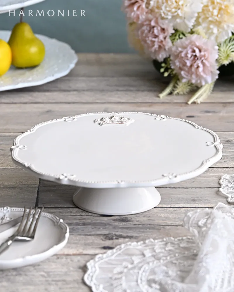 ルーシュクラウンケーキスタンドプレートL | 輸入雑貨の通販