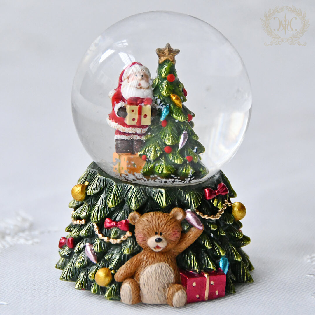 ドイツアンティーク スノードーム & クリスマスツリー セット 