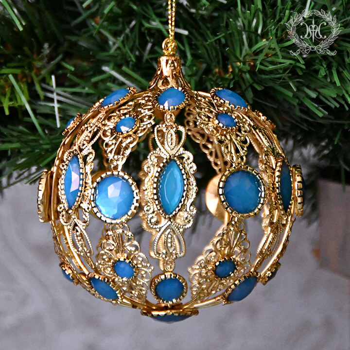 ブルージュエルボールオーナメント クリスマス雑貨の通販 ハルモニア Web Store 旧マテリ