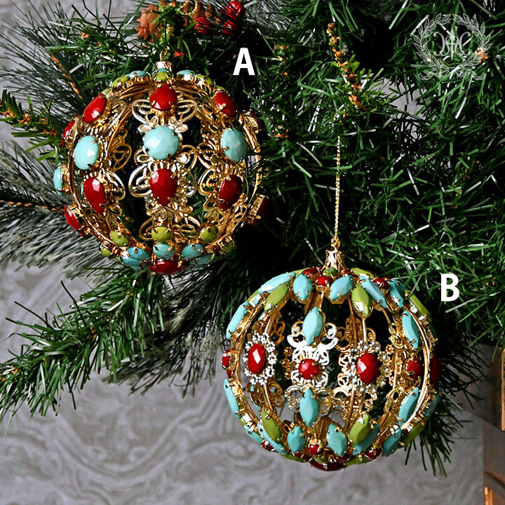 ジェムボールオーナメント A B クリスマス雑貨の通販 ハルモニア Web Store 旧マテリ