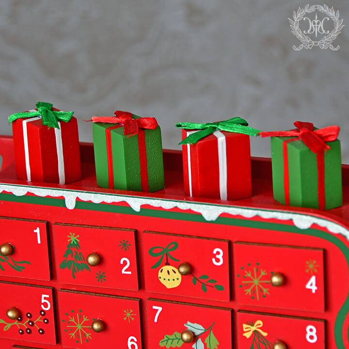 アドベントカレンダーBOX/サンタスレッジ｜クリスマス雑貨の通販