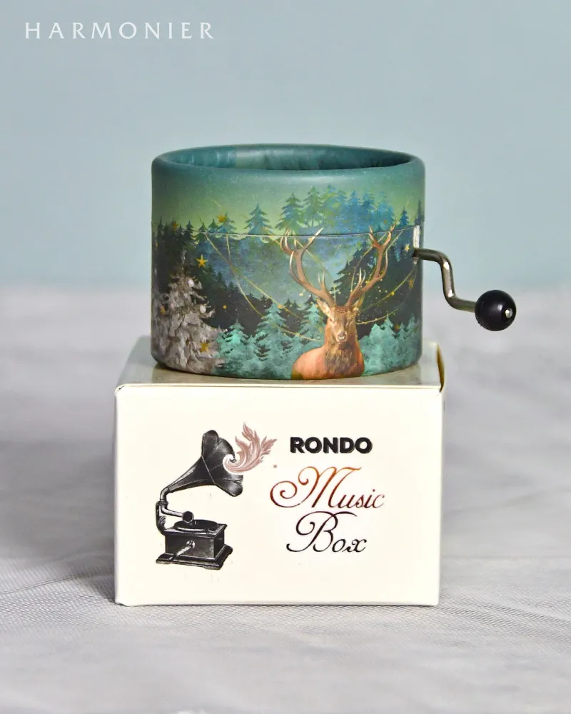 LE ORE 手巻きオルゴール 楽器デザイン ドイツ製手巻きオルゴール/ディアー｜クリスマス雑貨の通販 ハルモニア