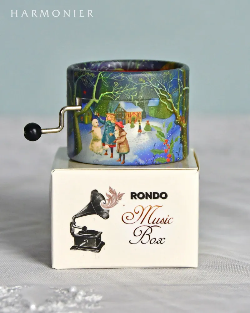 ドイツ製手巻きオルゴール/スノーマン｜クリスマス雑貨の通販