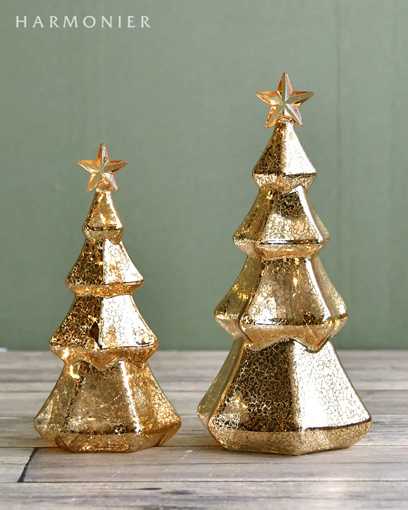 ヘキサゴンアンティークツリーM 26cm｜クリスマス雑貨の通販