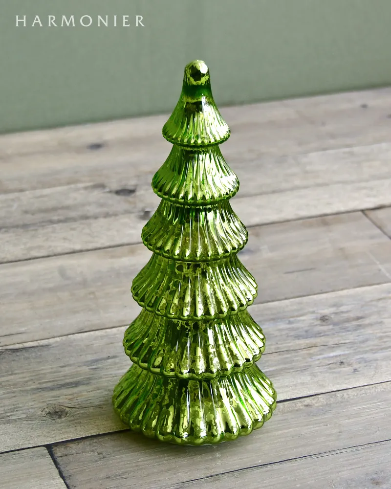 LEDアンティークツリー/グリーンM 25cm｜クリスマス雑貨の通販