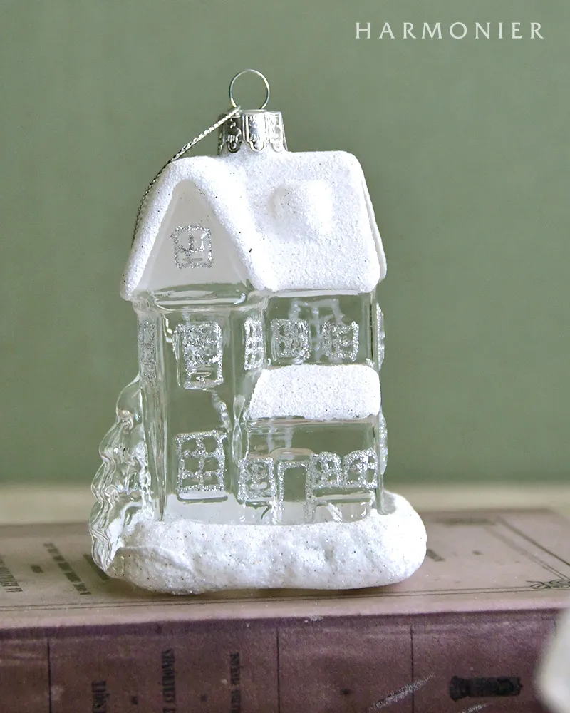 グラスハウスオーナメント（ツリー/レンガ/出窓）｜クリスマス雑貨の