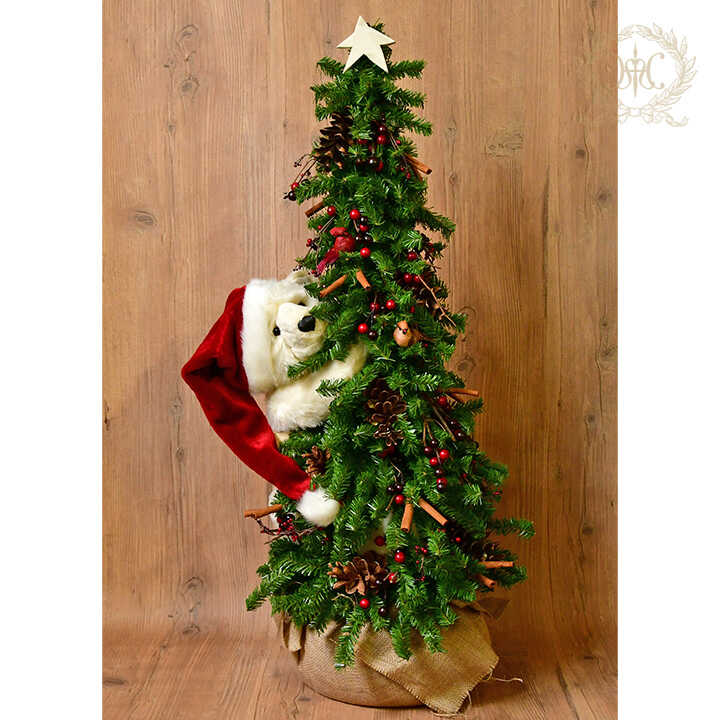 Web Store限定】白くまクリスマスツリー100cm（大型商品）｜クリスマス 
