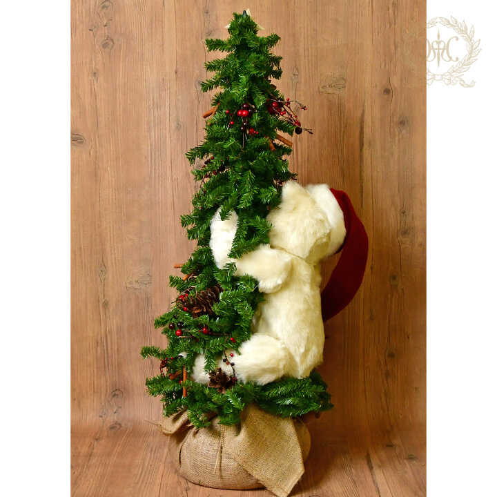 【Web Store限定】白くまクリスマスツリー100cm．