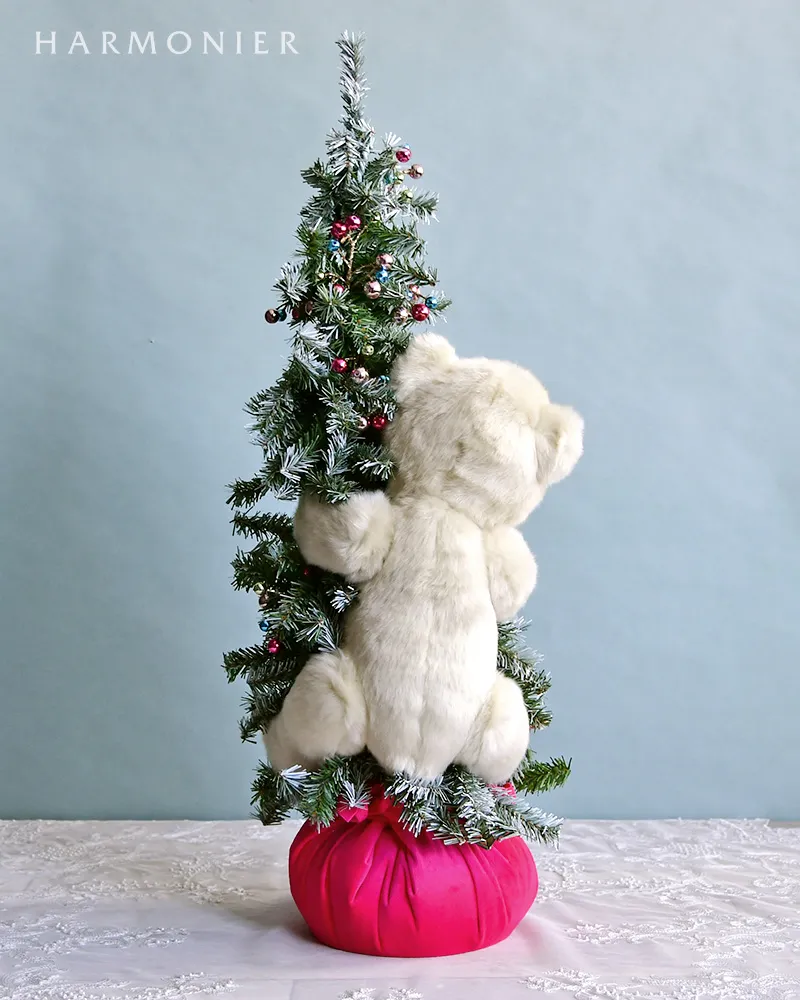 DITZ ブリリアントローズツリーベア 70cm｜クリスマス雑貨の通販
