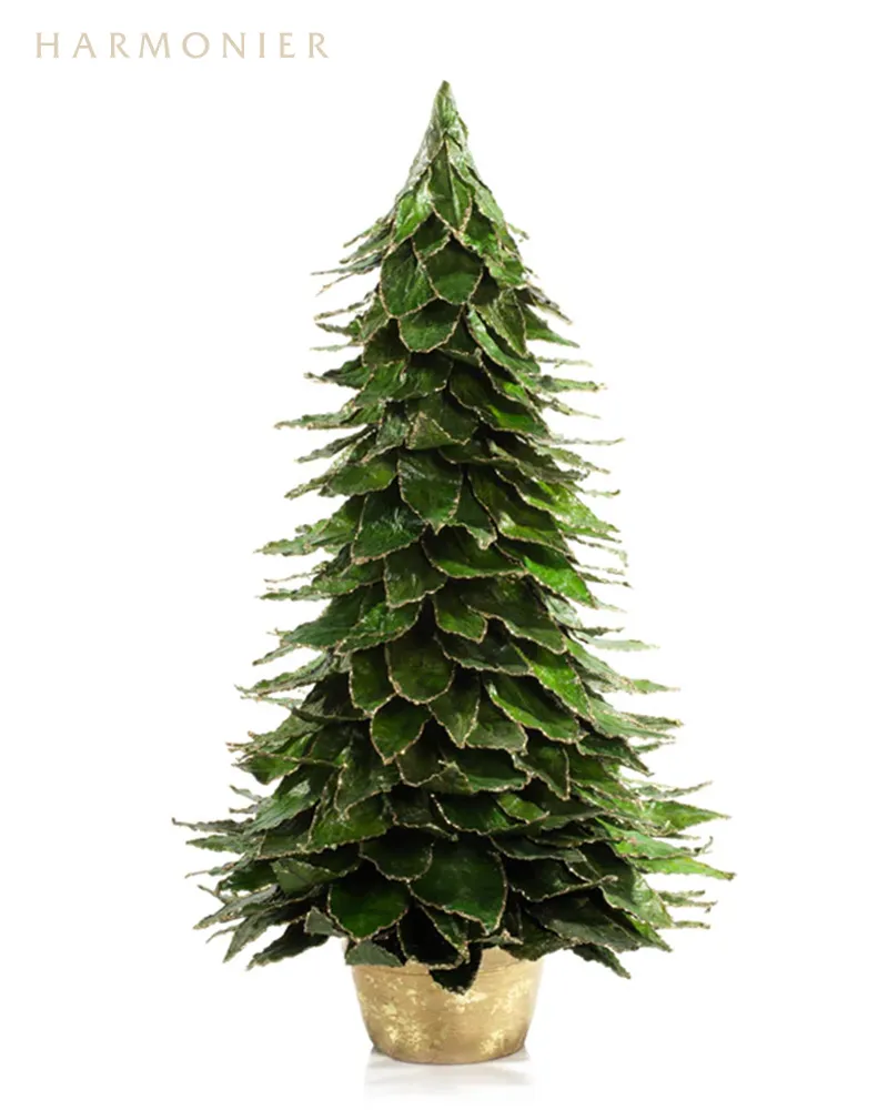 クリスマスツリー 緑色 ナチュラルリーフツリーXL 50cm｜クリスマス雑貨の通販 ハルモニア web