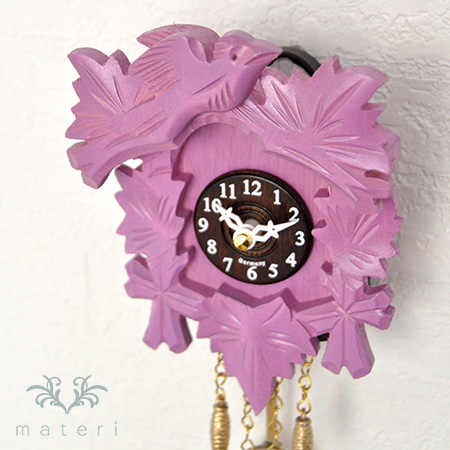 ドイツ製ハト時計/ピンク（R）