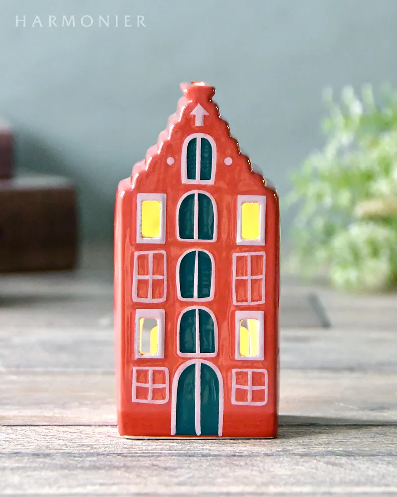 ミニチュアハウス Old Glories アムステルダム運河沿い 6点セット