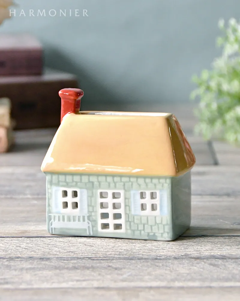 アイリッシュドレスデン製 陶器製クリスマスキャンドルハウス アイリッシュドレスデン製 陶器製クリスマスキャンドルハウス アイ