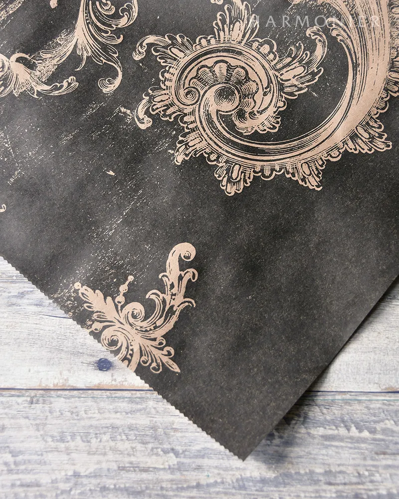 WebStore限定｜ブラックアーカイバルペーパーテーブルランナー｜輸入