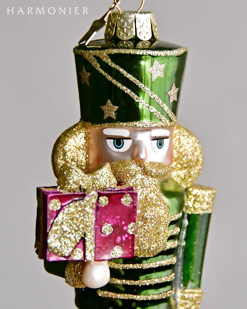 ナッツクラッカーオーナメント/ナイトグリーン｜クリスマス雑貨