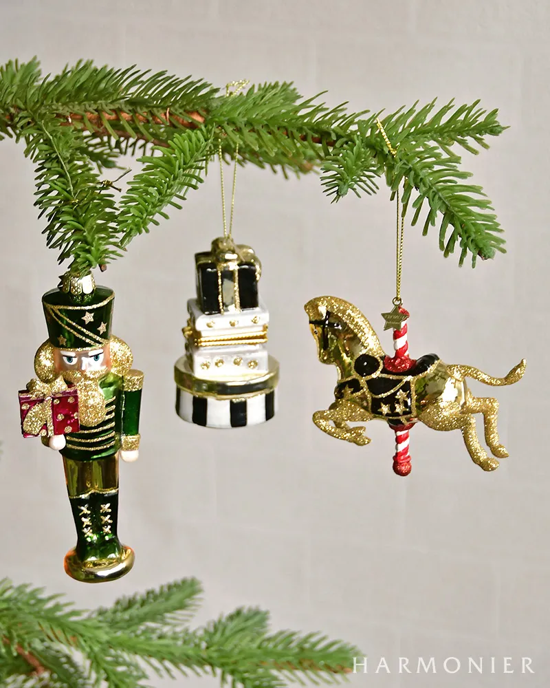 ナッツクラッカーオーナメント/ナイトグリーン｜クリスマス雑貨